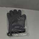 KITCHEN PERFECTION Silicone Smoker Oven Gloves-Extreme Heat Resistant BBQ Gloves-Handle Hot Food Right on Your Grill Fryer & Pit|Waterproof Grilling Cooking Baking Mitts|Superior Value Set +3 Bonuses (One Size Fits Most, Gray)
