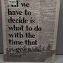 LOTR Gifts, LOTR Poster, Gift for LOTR Decor, All We Have to Decide is What to Do With The Time That is Given Us - Gandalf, LOTR Merch, LOTR Birthday Decor, Lord of the Rings Poster 16x20 inch (20L" x 16W")