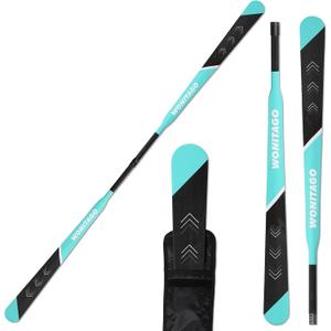 Greenland Paddle Lightweight Full Carbon Fiber with Paddle Bag, Adjustable Greenland Kayak Paddle 86-90" (220-230 cm)