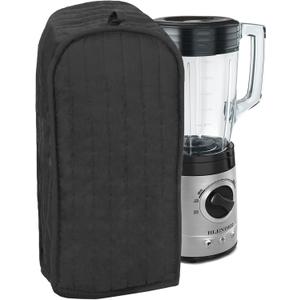 Black Solid Color Quilted Blender Appliance Cover (7” x 15.5” x 5.75”)