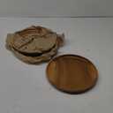 Wooden Plates, Set of 4 Servers, 12 Round, Handcrafted Acacia Hardwood, Versatile Durable Sustainable Tableware for Dinner, Lunch, Breakfast, Charger Plate, Platter, Large.