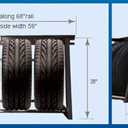 HyLoft 01000 Heavy Duty Adjustable Garage Wall Multi-Tire Rack Storage, Black