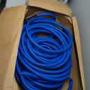 5/8" Hot/Cold Water Hose 100 ft, -50℉ To 190℉ Heavy Duty,Flexible,Burst 600 Psi 3/4" Brass Fittings with Swivel Grip Handle for Outdoor,Yard, Farm, Blue
