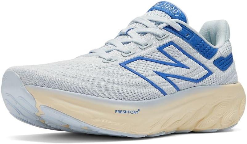 New Balance Women's Fresh Foam X 1080 V13 Running Shoe, Starlight/ Marine Blue, 13 W