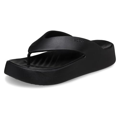 Crocs Women's Getaway Platform Flip Flop Sandals, Black, 9 Women