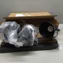 SEEBLEN 3-Light Kitchen Light Fixtures, Adjustable Ceiling/Wall Mount Spotlight, Industrial Black Track Lighting for Living Room, Dining Room, Hallway, Bathroom