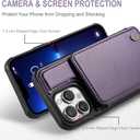 Vinich for iPhone 13 Pro Max Wallet Case with Card Holder, RFID Blocking Credit Slots Kickstand Shockproof Phone Cover Fit for iPhone 13 Pro Max 6.7" Purple
