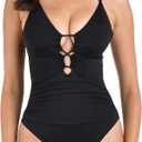 La Blanca Women's Island Goddess Underwire One Piece Swimsuit L