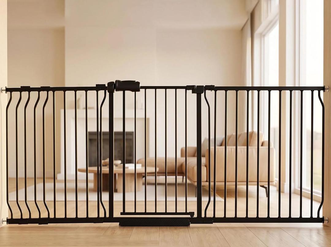 86 to 105 Inch Extra Wide Baby Gate for Doorway Stairs