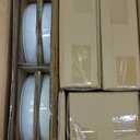 HaWare Dinnerware Sets, 16-Piece Plates and Bowls Set, Stoneware Dish Set for 4, Ceramic Dishware Set for Pasta Cereal, Chip and Scratch Resistant, Microwave and Dishwasher Safe, Speckled White