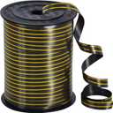 TONIFUL Curling Ribbon-Black Gold Balloon Curling Ribbons-250 Yards Balloon String for DIY Decor,Gift Wrapping,Ribbons and Bows for Christmas New Year Birthday Gifts Halloween Graduation Supplies