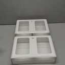 2 Packs Large Stackable Desk Organizer Drawers, Plastic Desk Storage Drawers, Makeup Organizer Drawers with 3 Drawers for Desk, Home, School, Desktop, Dressing Table(White)