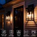 3 Lights Outdoor LED Wall Light Fixtures for Porch