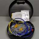 SCITOO HKN140 Snow Chains Quick Easy Installation,Tire Traction Chain For Car Pickup Trucks SUV,Adjustable Universal Emergency Thickening Tire Chains Width 235 245 255 275(16"17"18"19"20")- Set of 2