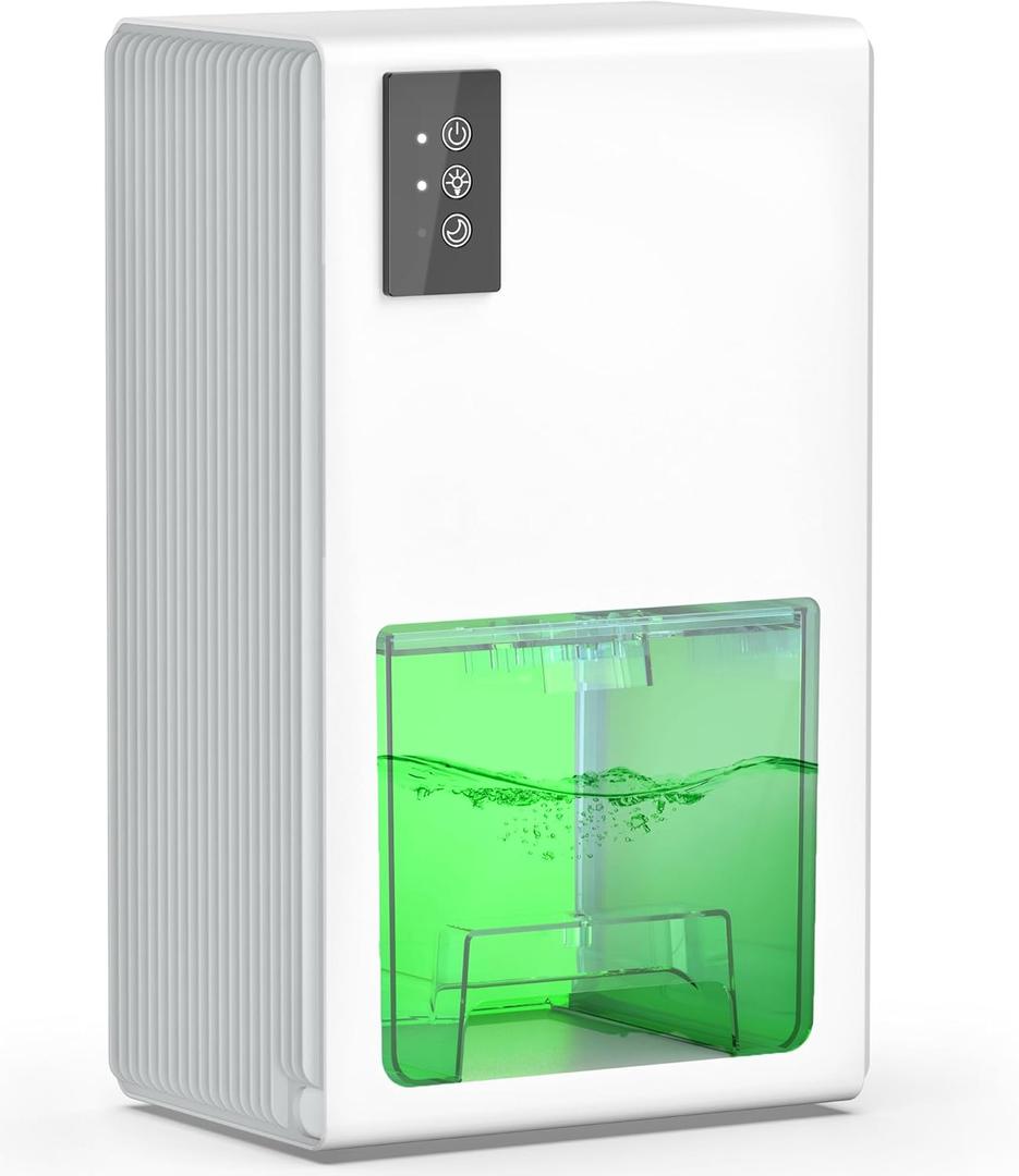 Dehumidifiers for Home, 85Oz Portable Dehumidifiers for Bedroom with Auto Shut Off, FRESHDEW Dehumidifiers for Room(960 Sq.ft) with 7 Colors LED Light for Bathroom Bedroom Closet RV.