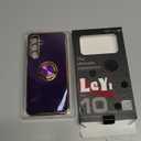 LeYi for Samsung Galaxy A16-5G Case: 2 Pack Tempered Glass Screen Protector and 360° Rotatable Ring Holder Magnetic Kickstand, Plating Rose Gold Edge para Case, Deep Purple