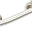 Decorative Grab Bar for Shower Bathtub - Stair Bed Toilet Home / Stand Assist & Safety Handrail / 304 Stainless Steel / Left / Brushed Finish / 18"