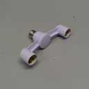 Housoutil E27 Light Socket Splitter Adapter, Double Heads Lamp Socket Branch for Led Bulbs, Pbt Fire-Resistant Material, White, 7.08x3.93x1.18 Inches, Ideal for Home, Office, Workshop, Exhibition