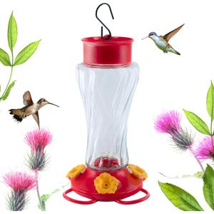 Outdoor Metal Mesh Bird Feeder, Cylindrical Metal Mesh Feeder Transparent Rotary Button