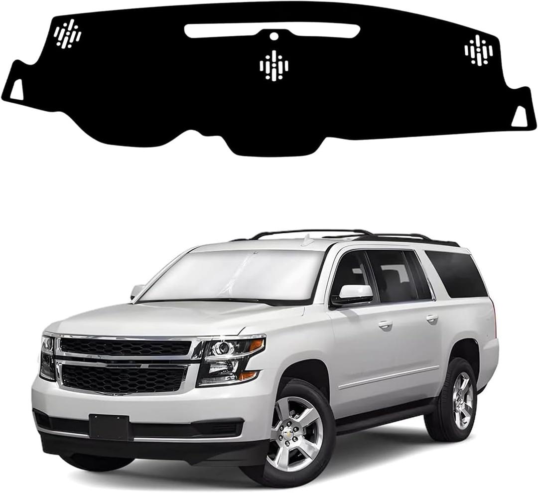 Dash Cover Dash Mat Fit for Che-vy Chevrolet Tahoe Suburban/GMC Sierra Yukon 2015-2020 Dashboard Cover Non-Slip Pad Accessories
