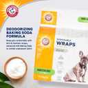 Arm & Hammer Medium Male Dog Wraps, Disposable Belly Band Diapers with Baking Soda Odor Control, Super Absorbent Leak Resistant Design for Marking and Incontinence, 15-23 Inch Waist, 12 Ct - 2 Pack