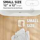 TYUU Small Bathroom Mat Quick Dry, Bathroom Rugs Non Slip Washable Thin Absorbent Bath Mat Fits Under Door Bathroom Floor Mat Perfect for Bath, Shower, or Sink 12"x12"/1'x1‘ Beige