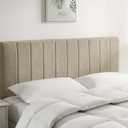 Nestl Upholstered Twin Headboard - Easy Assemble Channel Stitched Headboard Twin Size - Wall Mounted Headboards with 3D Soundproof Wall Panels Peel & Stick Floating Headboards, Linen
, Size 39,4 x 23,6 in, Beige