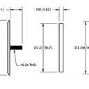 Knockout Seal, Gasketed, Oil Tight Hole Seals, 1 1/2", Steel, Gray Painted (1)