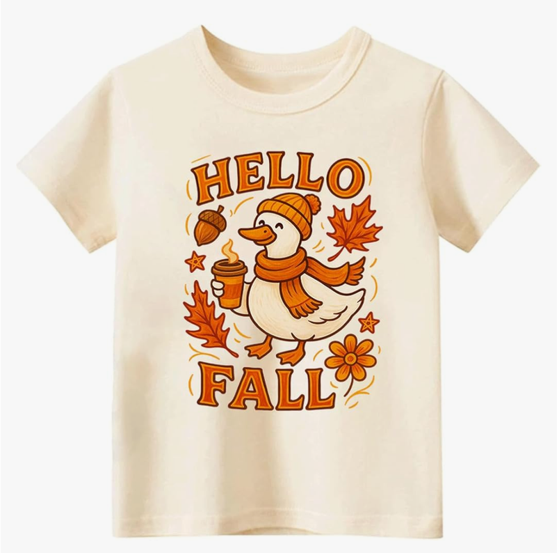 Funny Thanksgiving Shirts for Kids Boys Girls Toddler Turkey Pumpkin Graphic T-Shirt Short Sleeve Tops Tee 2-8 Years