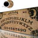 Desk Pad Mat Gaming Mouse Pads with Coasters Set, Stitched Edges Design Mouse Pad XXL Large Mouse Pad for Laptop Computers Retro Ouija Board Desk Writing Mat for Office & Home 31.5x 11.8