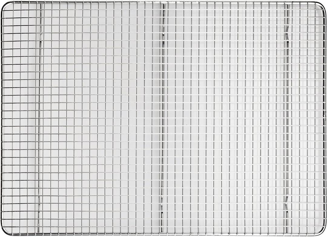Winco Wire Sheet Pan Grate/Cooling Rack, Chrome Plated, 2/3 Size / 14" x 20"