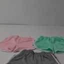 3 Packs Girls Athletic Shorts Toddler Soccer Running Active Dolphin Dry-Fit Kids Gym Workout Performance Shorts Assorted 6-7 Y