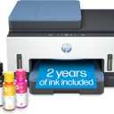 HP Smart Tank 7602 Wireless All-in-One Ink Tank Printer with 2 years of ink included,Print, scan, copy, fax, Best-for-home, Refillable ink tank (28B98A)
