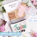 Nurse Gifts for Women, Nurse Appreciation Gift Baskets for Women, Nurses Week Gift Set, Nurse Graduation Birthday Box for Female 16 oz Can Glass, Makeup Bag, Bracelet