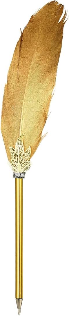 2ct feather pens Gold (4Pack)