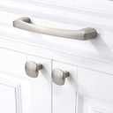 10 Pack 4 Inch(102mm) Kitchen Cabinet Handles Brushed Satin Nickel Cabinet Pulls Kitchen Cabinet Hardware Drawer Pulls for Dresser Cupboard Wardrobe