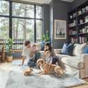 8x10 Area Rugs for Living Room Bedroom, Large Area Rug Shag Shaggy Carpet Soft Plush Furry Bedside Rug, Rugs for Home Decor (Light Grey Tie-Dyed, 8x10 Feet)