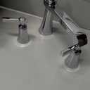 Moen TS6984 Flara Two-Handle 8 in. Widespread Lever Handle Bathroom Faucet Trim Kit, Valve Required, Chrome