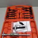 Orion Motor Tech Blind Hole Collet Bearing Race and Seal Puller Extractor Kit, Slide Hammer Pilot Insert Inner Internal Bearing Removal Tool Set, 16PCS (Red)