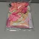 Pink Birthday Decorations with Pearl White Light Pearl Metallic Pink Foil Balloons Fringe Curtain Banner for Happy Birthday Decorations for Women