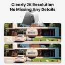 Solar Security Camera Outdoor Wireless, 2K Color Night Vision, Battery Powered PIR Motion Detection,2.4GHz WiFi Cameras for Home Surveillance, Light and Sound Alarm, 2-Way Audio