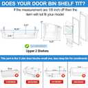 UPGRADED 241505301 241505300 Refrigerator Door Shelf Bin Compatible with Frigidaire Door Shelf Replacement FGSC2335TFB FFSC2323TSA FGSC2335TF0 FGHC2331PFAA FFSC2323TS0 LGHK2336TF6 FFSC2323TS8 Shelves