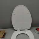 Bemis 1500EC 390 Lift-Off Wood Elongated Toilet Seat, Cotton White (Pack of 1)