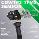 CDWTPS TPMS Sensor GM 4-Pack, 315MHZ Tire Pressure Monitor System for Chevy Silverado GMC Buick Cadillac Hummer Pontiac GM SAAB Saturn Replace#13598771,13598772,13586335,13581558,20923680