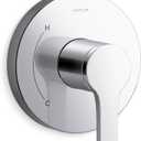 KOHLER TS35320-4-CP, Elate Rite-Temp Valve Trim, Polished Chrome, Shiny Bathroom Valve, Easy Maintenance