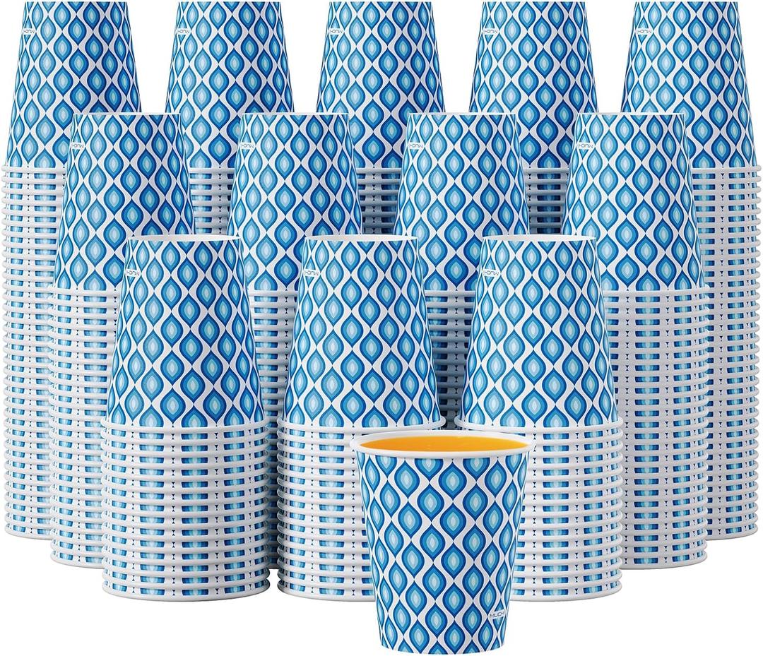 MUCHII 300 Count Paper Cups 8 oz, Disposable Drinking Cups for Party, Picnic, Travel, and Events MUCHII 300 Count Paper Cups 8 oz, Disposable Drinking Cups for Party, Picnic, Travel, and Events