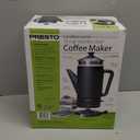 Presto 02815 12Cup Cordless Coffee Percolator  Stainless Steel, Modern Design, Easy Pour Spout, StayCool Handle, MatteBlack