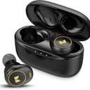 Monster Wireless Earbuds, Achieve 300 AirLinks Bluetooth Headphones Touch Control with Charging Case, Bluetooth Earbuds, Black