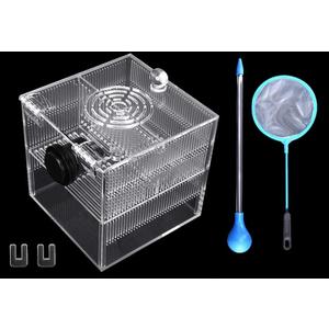 Magnetic Fish Breeder Box for Isolation Boxes (4.71 Inch with 2 DividerSealed Bottom Version)