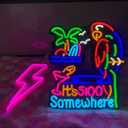 its 5 o'clock somewhere 5:00 Neon Light Sign Home Beer Bar Pub Room Game Windows Glass Wall Decor Party Birthday Bedroom Decoration Gifts LED